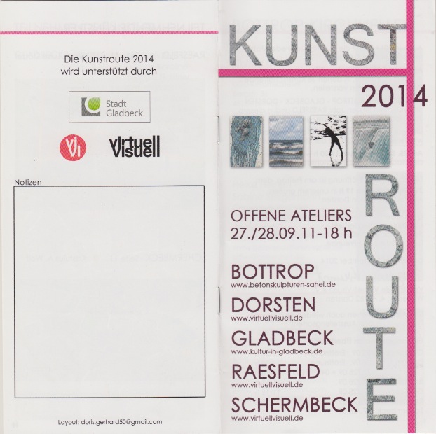 Austellung Dorstener Kulturroute 2014 Flyer Seite 1 - fehlt