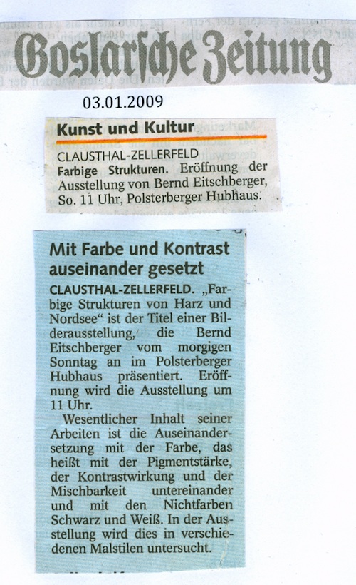 Goslarer Zeitung Ankündigung - fehlt