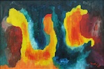 ‘Die böse Vera’, Öl auf Leinwand, 30cm * 44,5cm, Clausthal-Zellerfeld, 1969, Unverkäuflich