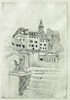 ‘Schloß und Alte Wache’, Kaltnadelradierung, 15 cm * 20 cm, Dorsten, 2011, Auflage 30